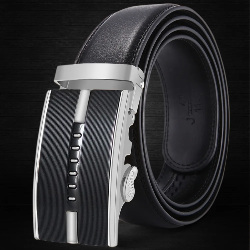 

Leather Belts for Men Famous Brand Belt with Automatic Buckle Top Quality Genuine Luxury Leather Belts Men 3.5cm Width