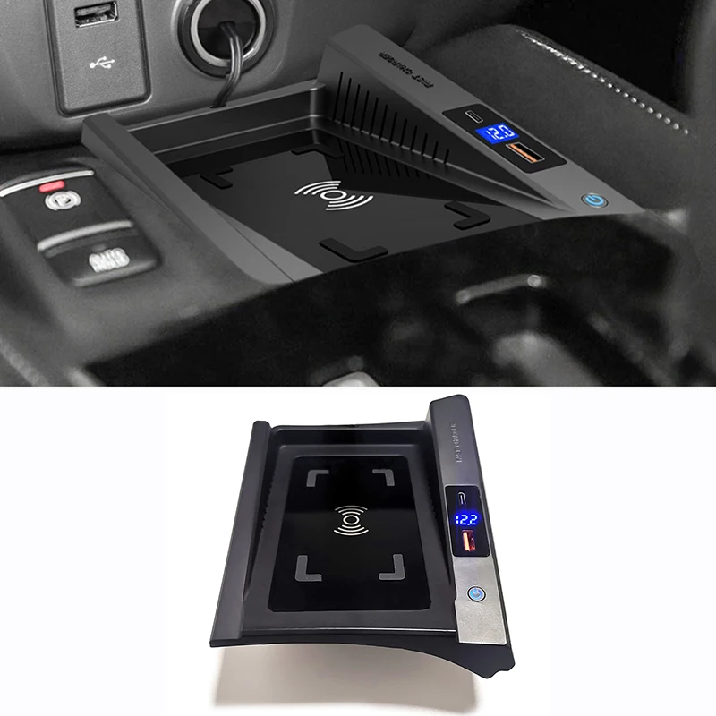 

Автомобильное беспроводное зарядное устройство QI для Nissan X-Trail T32 2014-2016 Qashqai 2019-2021 15 Вт, быстрое зарядное устройство для телефона, зарядная пла...