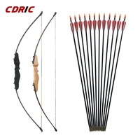 3040lbs straight bow split 51 inches entry bow with arrows for children youth archery hunting shooting kids bow