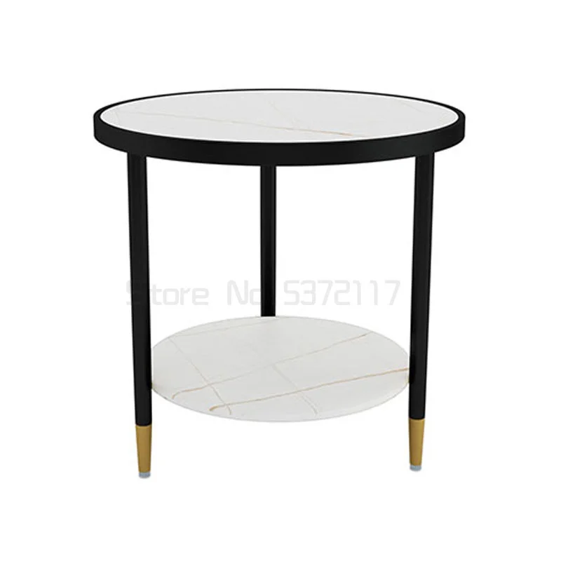 

Скандинавский боковой кофейный столик, роскошный прикроватный столик, гостиная, диван, боковой шкаф, угловой Балконный круглый стол