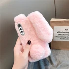 Силиконовый чехол с пушистым кроликом для LG Stylo 6, 5, 4, бархатная фотовспышка V30, LG V40, V50, Thinq, K40, K40S, K50, K50S, Q60, K51S