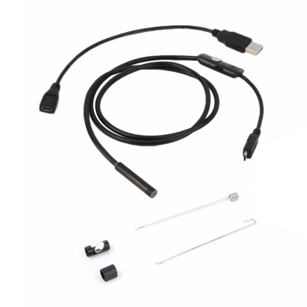 Новый Водонепроницаемый эндоскоп 2 м для Android iPhone 7 мм бороскоп Инспекционная