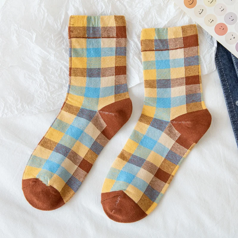 

SP&CITY Summer Socks Women's Harajuku Lattice Kawaii Cotton Socks Thin Section Happy Socks For Lolita Girl Clothing Accessories