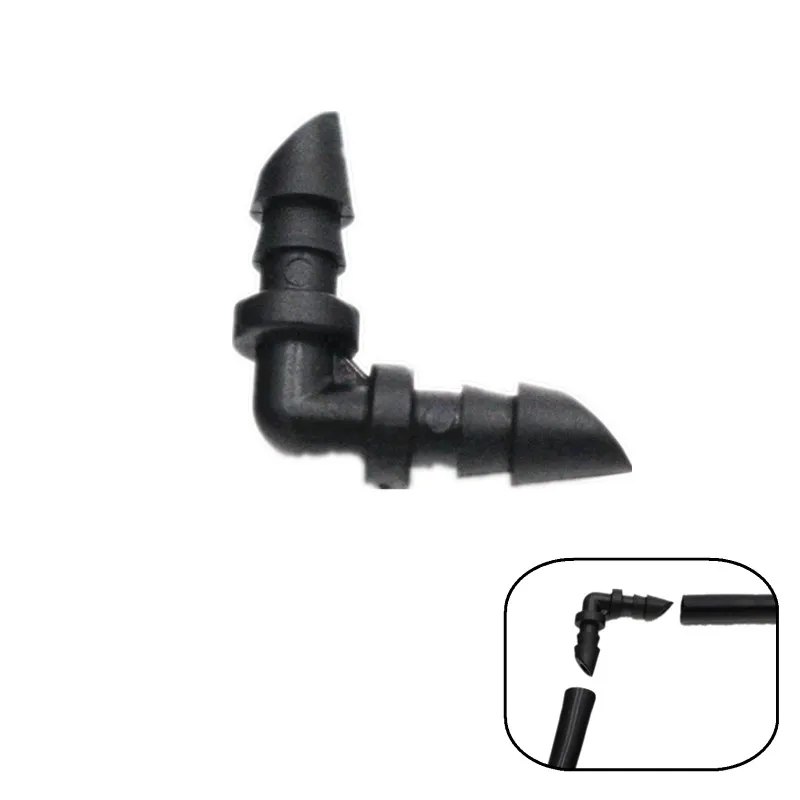 Соединитель с зазубриной 1/4 дюйма колено для микротрубок соединение микротрубы