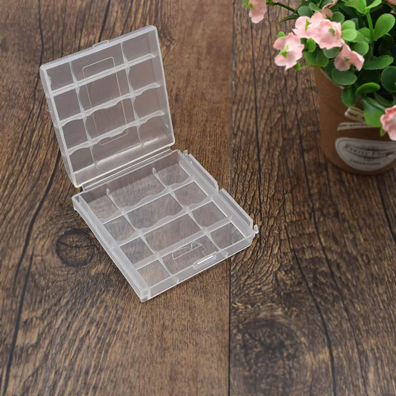 Портативный мини чехол для аккумулятора держатель хранения пластиковая коробка