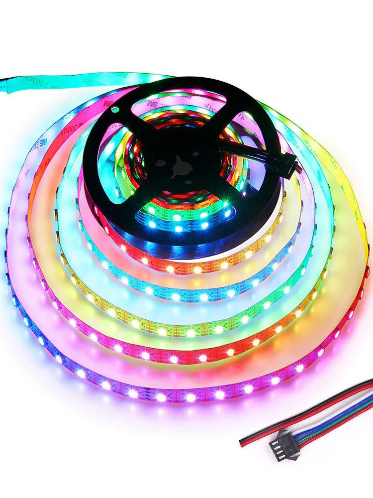 Улучшенная Модифицированная Светодиодная лента WS2815 WS2813 5050 RGB 5 в постоянного тока
