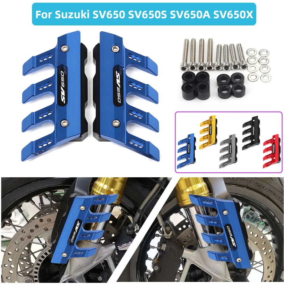 

For Suzuki SV650 SV650S SV650A SV650X SV 650 Motorcycle Accessories CNC Aluminum Front Mudguard Anti-Drop Slider Protector Cover