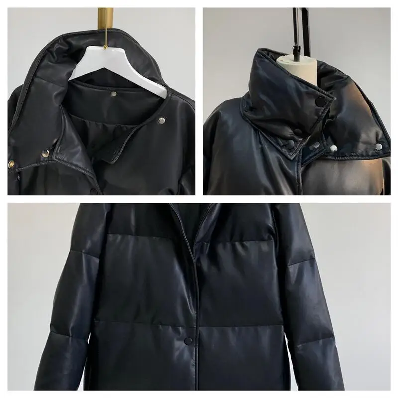 LUXUV Women's Winter Down Jacket Coats Women Light Ultra Long Warm Puffer Jacket Hooded Down Parka Female Outerwear Clothing