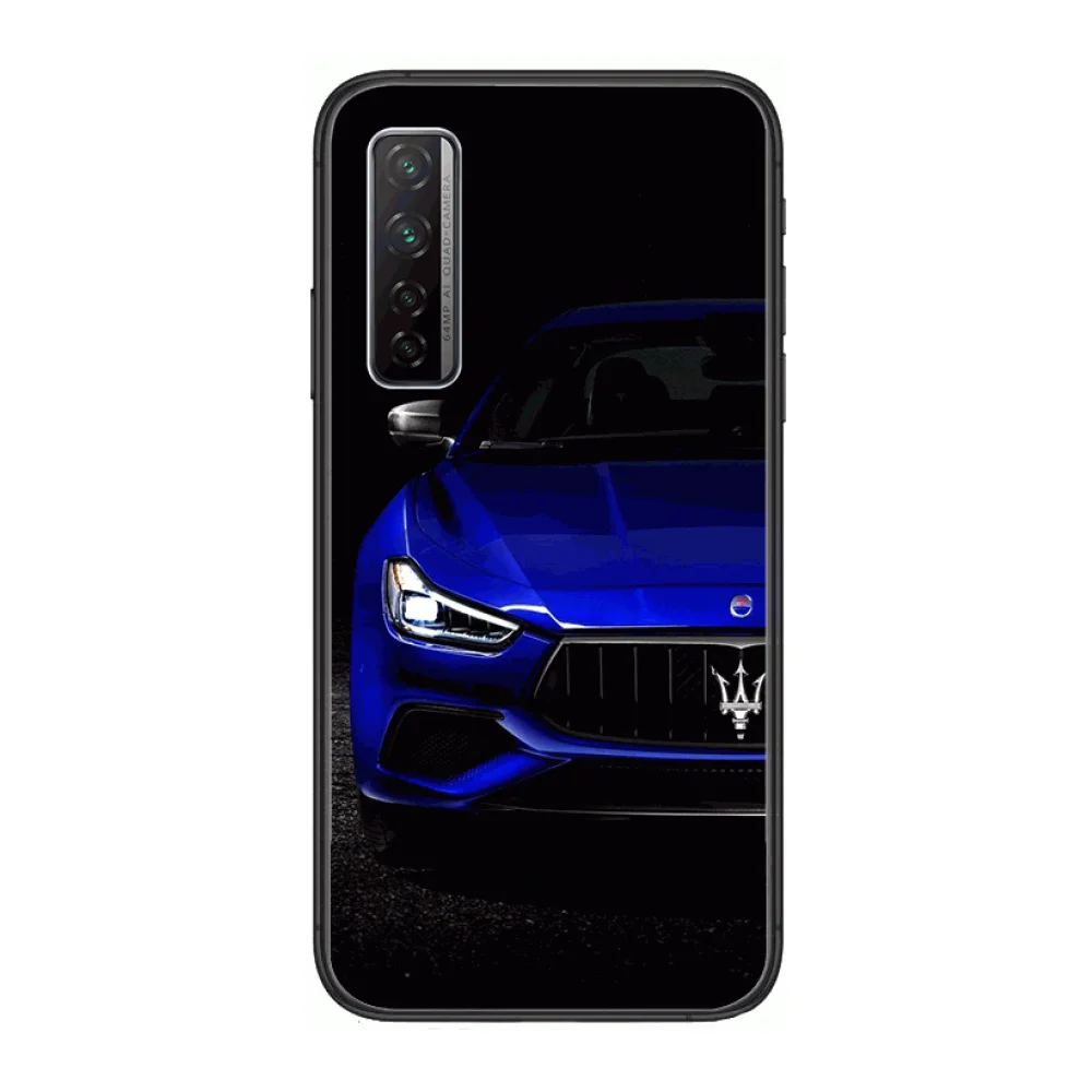 

Italy Supercar Maserati Famous car Phone Case For Huawei Nova p10 lite 7 6 5 4 3 Pro i p Smart ZBlack Etui 3D Coque Paintin