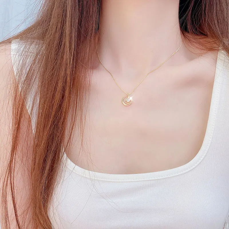 Ожерелья для женщин дизайнерская Звездная Вселенная Искусственная Луна