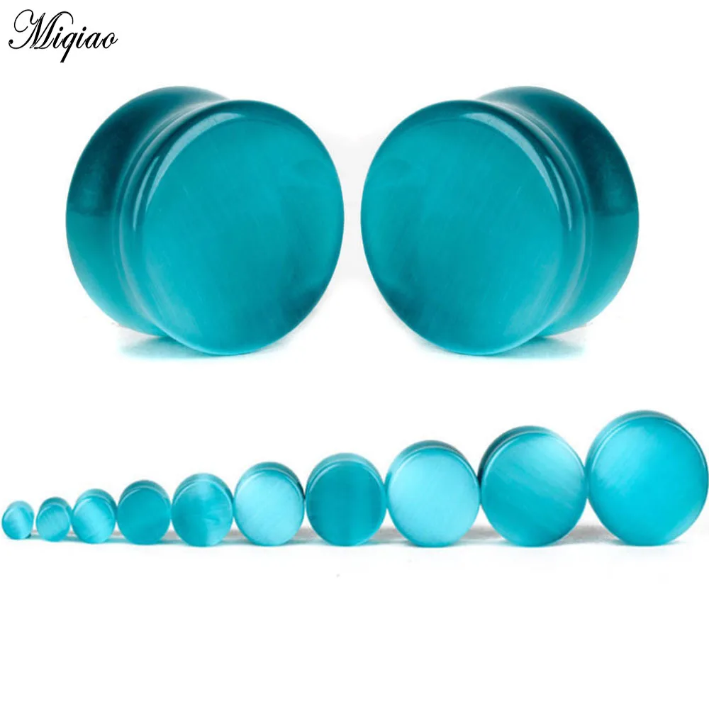 

Miqiao 2pcs Hot New Natural Opal Stone Ears with 5mm-25mm Exquisite Piercing Jewelry