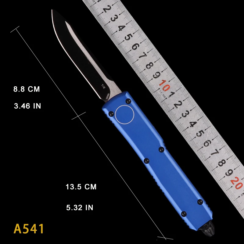 Нож otf с синей ручкой лезвие D2 черное покрытие Карманный шеф-нож складные ножи