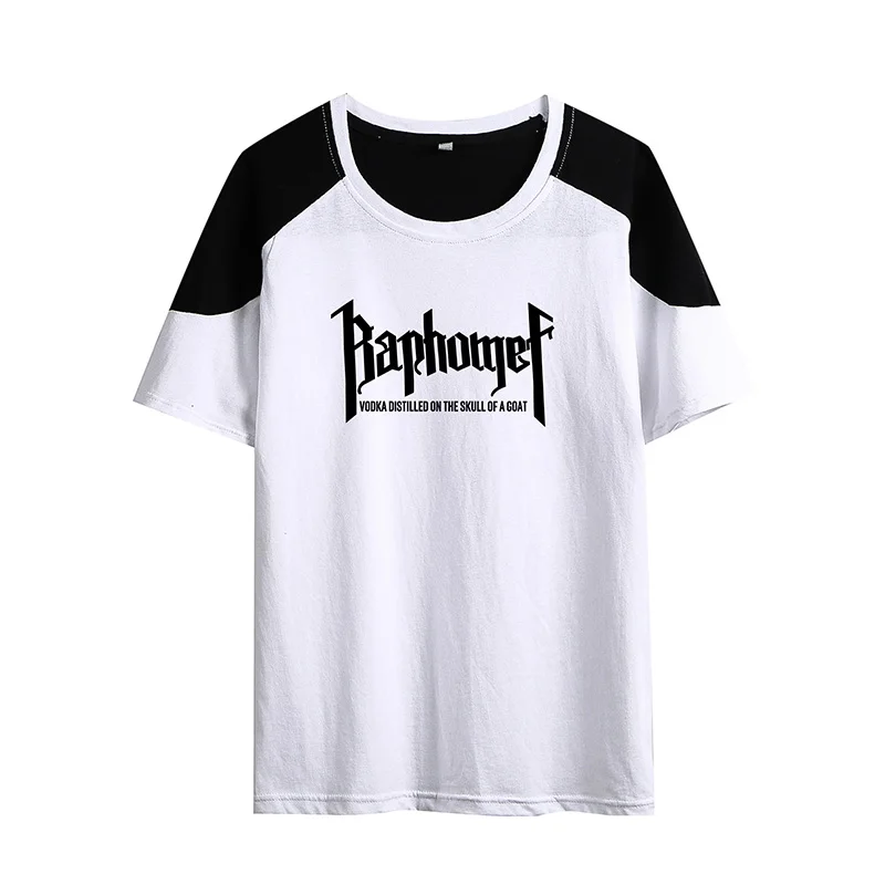 

Male's Splicing Printing Cartoon Short Sleeve T-shirt Men's T-shirt