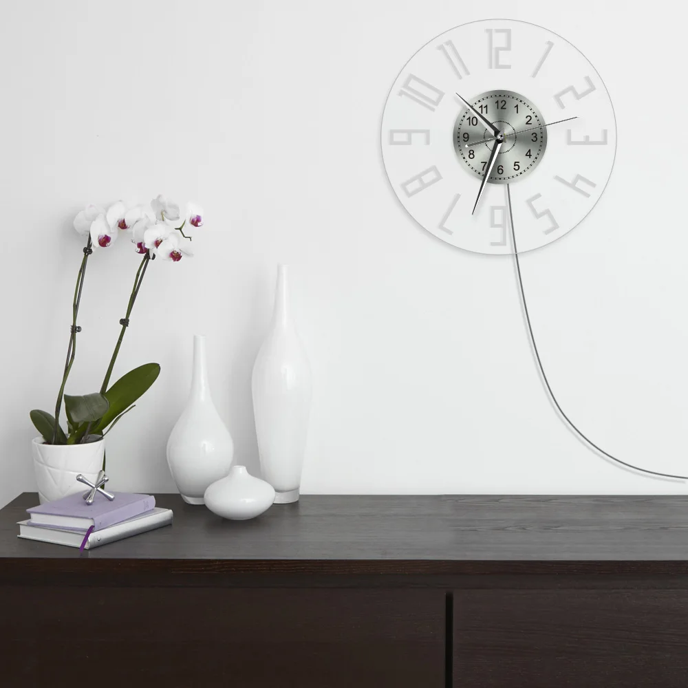 

Easy To Read Big Numbers Modern Decor Silent Quartz Wall Clock LED Lighting Illuminated Wall Clock Home Decor Gift For Elder