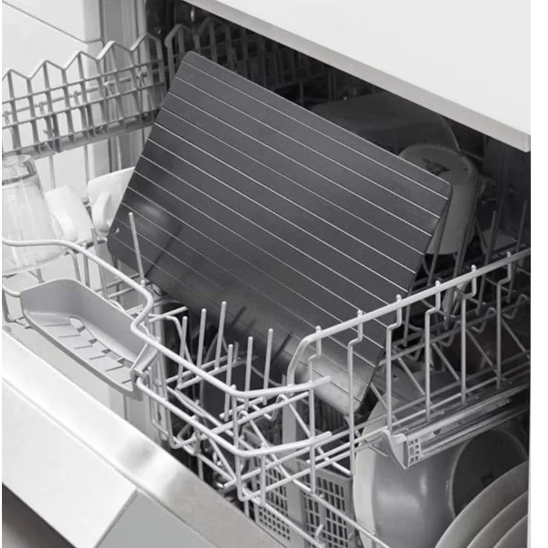 

Aluminium Fast Defrosting Tray Frozen Meat Thawing Fresh Healthy Rapid Defrost Plate Food Gadgets Kitchen Tools