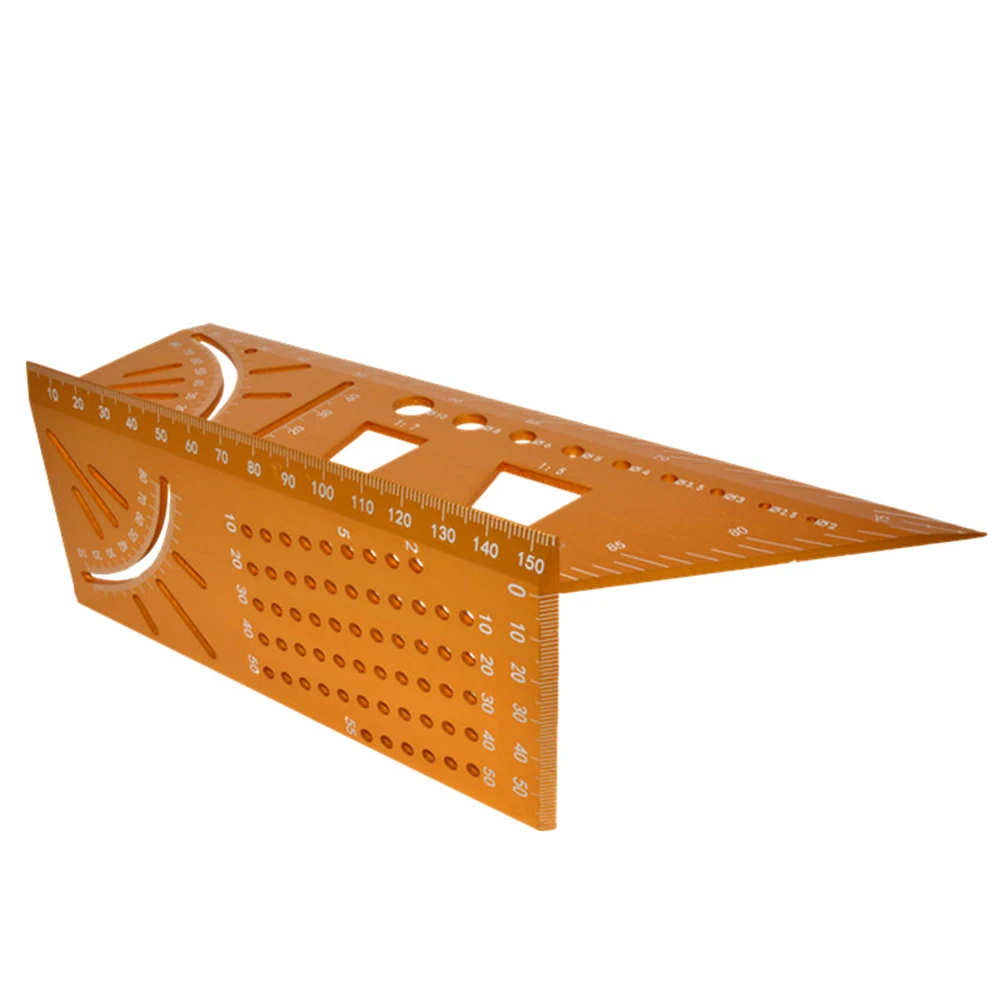 

Carpenter Layout Miter Measuring Ruler Tool Woodworking Scribe Mark Line Gauge Woodworking Gadget Depth Measurement