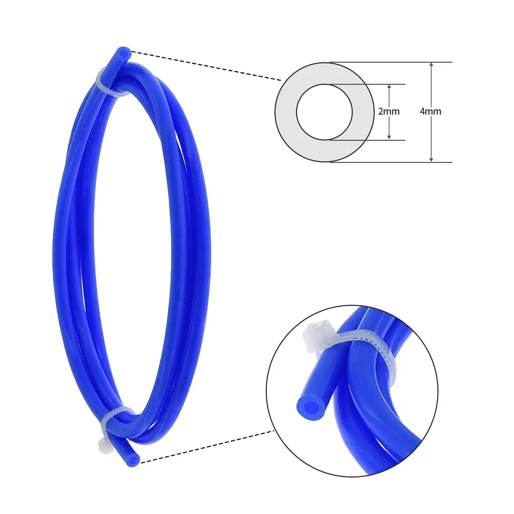 Aibecy 3 шт. синяя Труба PTFE шланг 1 метр с PC4 M6 пневматические фитинги 01 разъемы для 3D