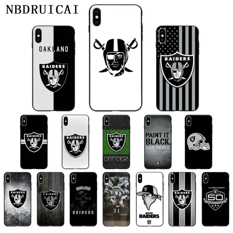 Чехол для телефона NBDRUICAI Окленд Raiders высококачественный чехол iPhone 11 pro XS MAX 8 7 6 6S Plus