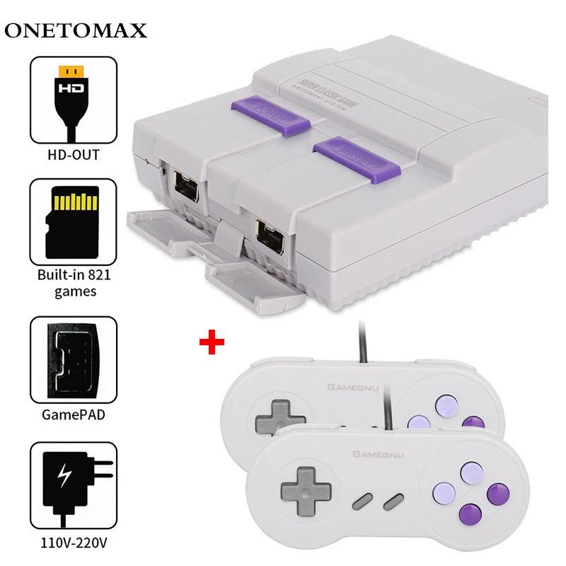 8-битная ретро супер Классическая Мини-игровая приставка HD/AV с 821/620 играми для