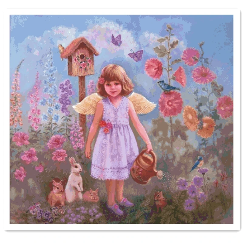 Рукоделие для садоводства Искусственная Девушка 18 карат 14 11 ткань