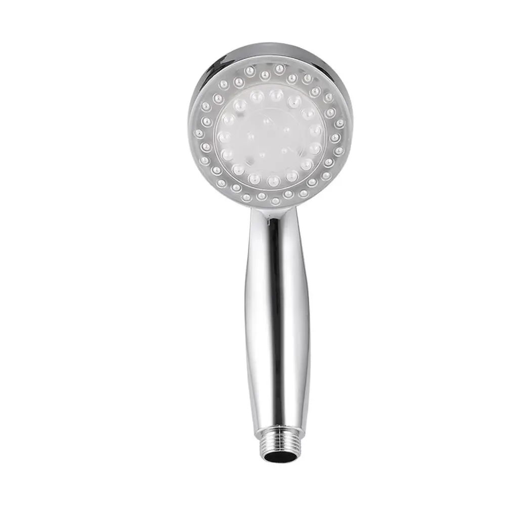 7 Color 5 LED Lights Romantic Automatic Magic Handing Rainfall Shower Head Single Round for Water Bath Bathroom Drop Ship | Обустройство