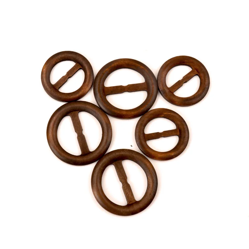 Смешанные Круглые украшения ручной работы деревянные ремесла пряжка для ремня