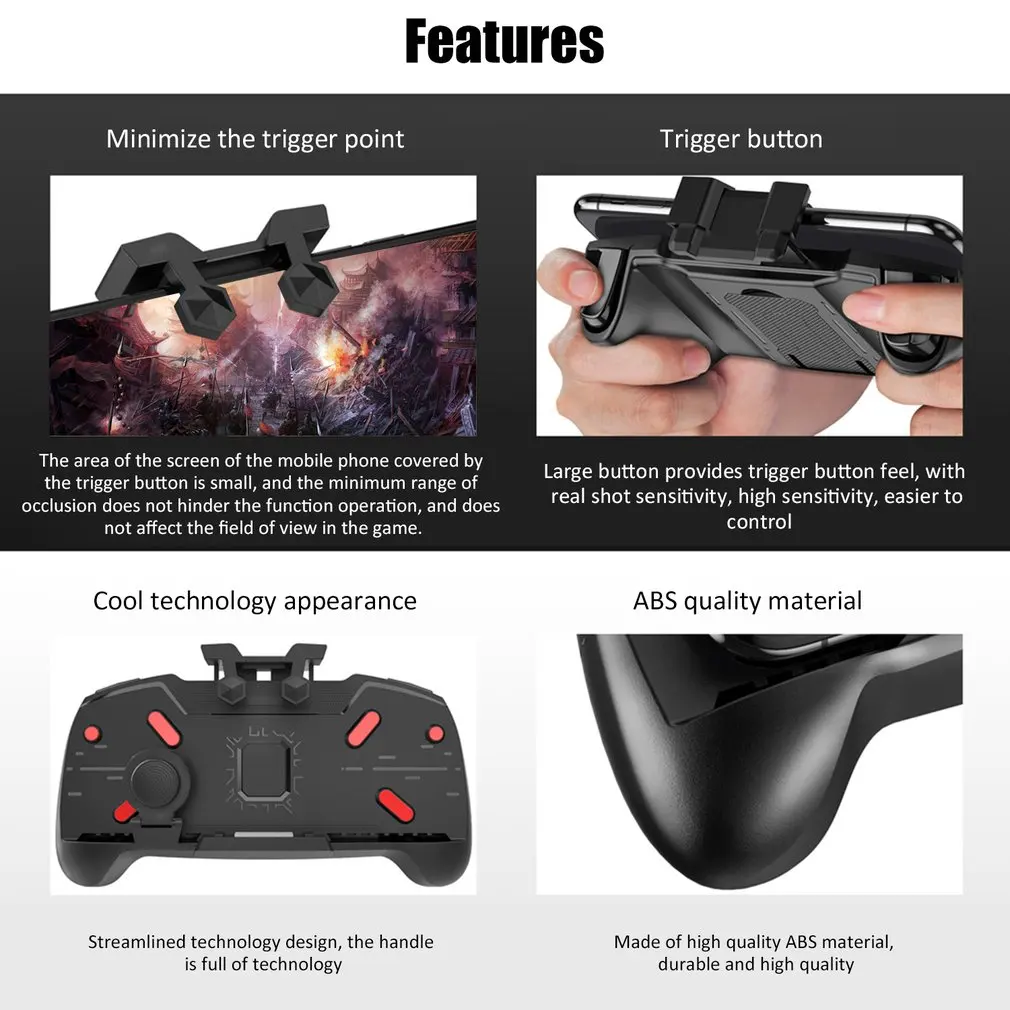 AK21 PUBG игровой контроллер геймпад металлическая кнопка пуска стрельба бесплатно