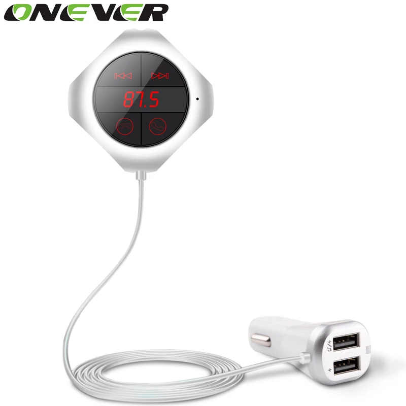 Onever 6 в 1 хэндс фри Беспроводной Bluetooth FM передатчик модулятор Автомобильный MP3