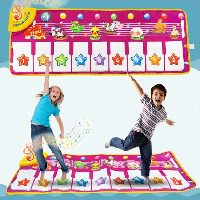 

Game Baby Blankets Children Color Animal Piano Musical Touch Listen Sing Gym Mat Toy Music Gift Carpet