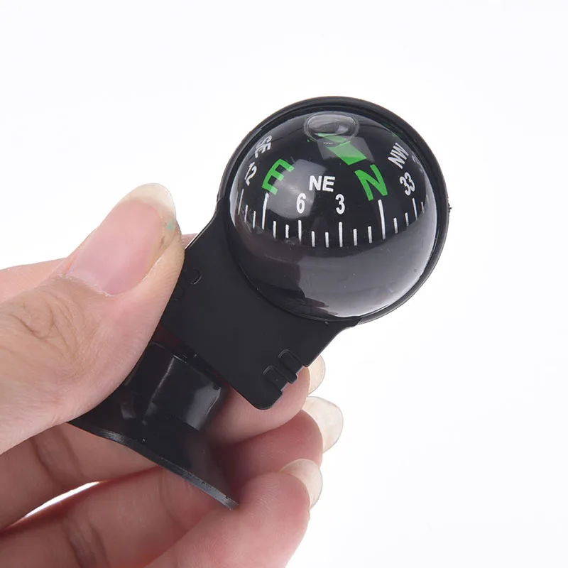

360 degree rotation Waterproof Vehicle Navigation Ball Shaped Car Compass with Suction Cup 55x30x30mm