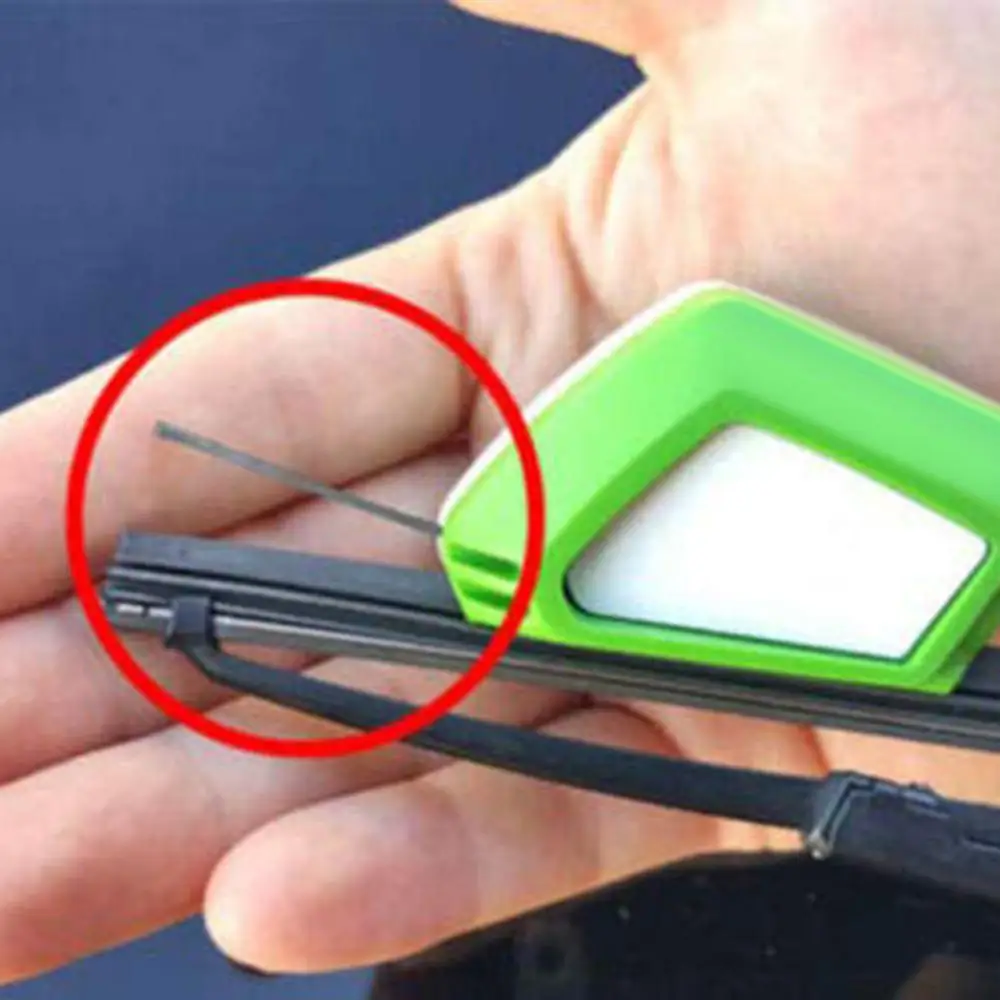 

Car Wiper Repair Tool Windscreen Wiper Blade Cutter Windshield Rubber Regroove Tool Trimmer/Restorer With Cleaning Sponge