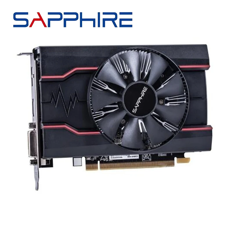 Б/у Видеокарта SAPPHIRE RX 550 2 Гб GPU для AMD Radeon RX500 ГБ GDDR5 графические карты ПК DisplayPort HDMI DVI