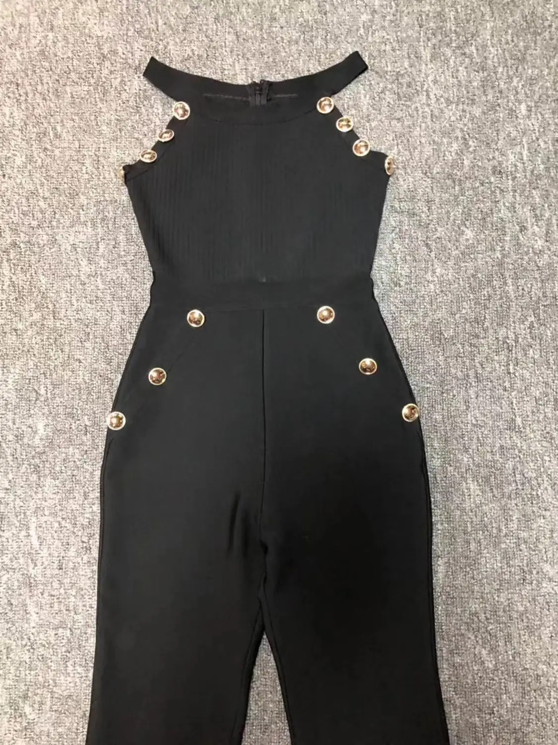 2019 летний модный элегантный женский клубный комбинезон сексуальный с круглым