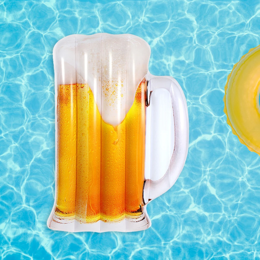 

Inflatable Air Mattress Giant Beach Sea Float Row Beer Floating Bed Ride-on Raft Swimming Circle Pool Water Party Toys 182cm