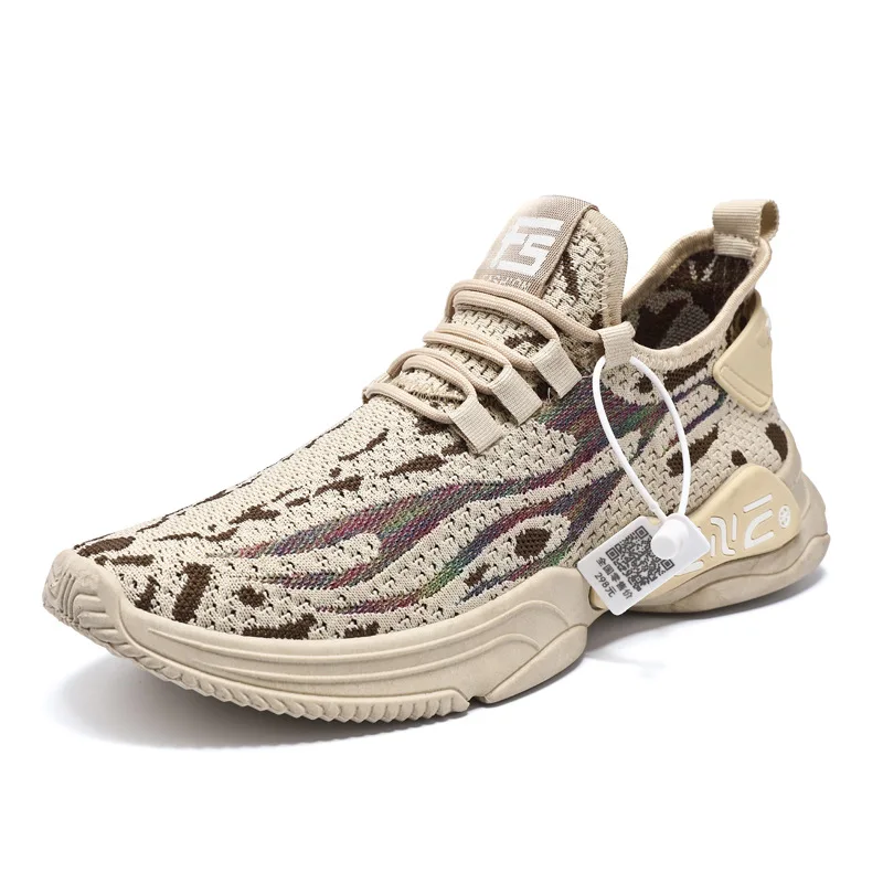 

Мужские дышащие кроссовки, сетчатые, на шнуровке, повседневная Вулканизированная подошва, Нескользящие, 2021