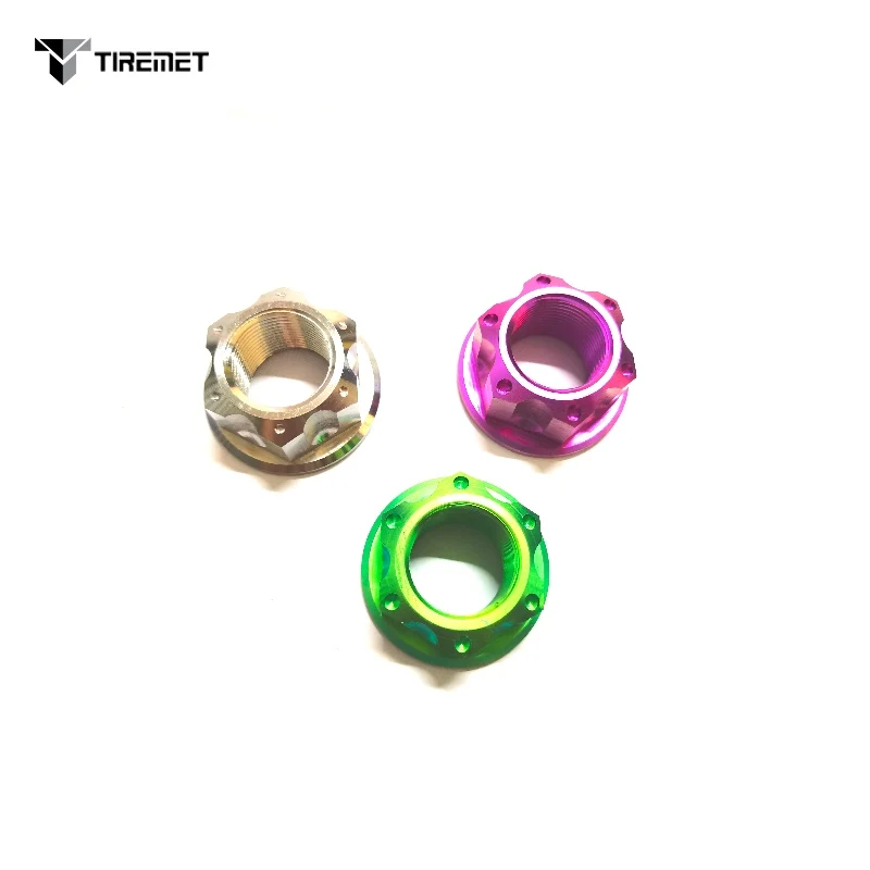 Титановые фланцевые гайки Tiremet M22 * 1 5 мм для заднего колеса мотоцикла KAWASAKI KX250F KX450F
