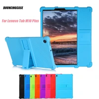 silicone stand cover for lenovo tab m10 plus case 10 3 inch tb x606fxm protection for m10 fhd plus shockproof durable shell