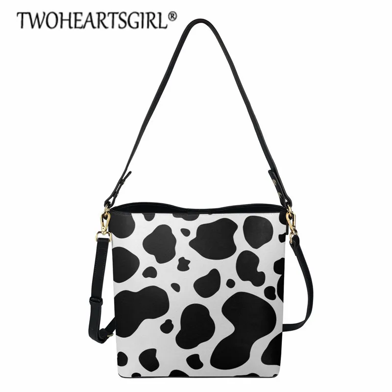 

Кожаные дамские сумочки в стиле ретро, повседневные тоуты на ремне из воловьей кожи, модные большие мешки-ведра с леопардовым принтом, рабоч...