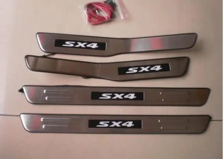 Армейский зеленый Специальный светодиодный светильник для Suzuki SX4 из нержавеющей стали с педалью для украшения интерьера, декоративные аксессуары - Цвет: Армейский зеленый