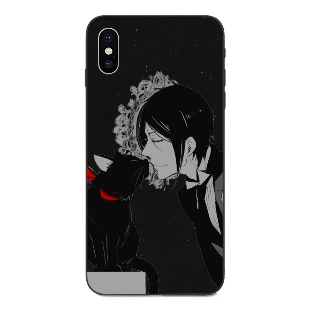 Black Butler Kuroshitsuji мягкий принт Капа для Galaxy A8 A9 звезды Примечание 4 8 9 10 S3 S4 S5 S6 S7 S8 S9 S10
