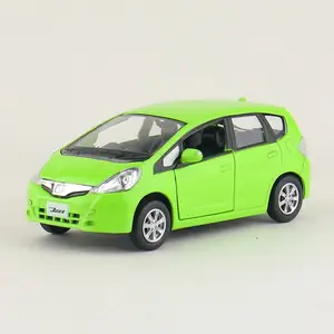Точная имитация эксклюзивный Diecasts  Toy Vehicles: RMZ city автомобильный Стайлинг Honda Fit Jazz 1:36 литой под давлением автомобиль модель оттяните назад Автомобили