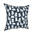 Квадратная подушка Westie чехол из полиэстера декоративная подушка West Highland Terrier милая собака щенок 45*45 см наволочка домашний декор