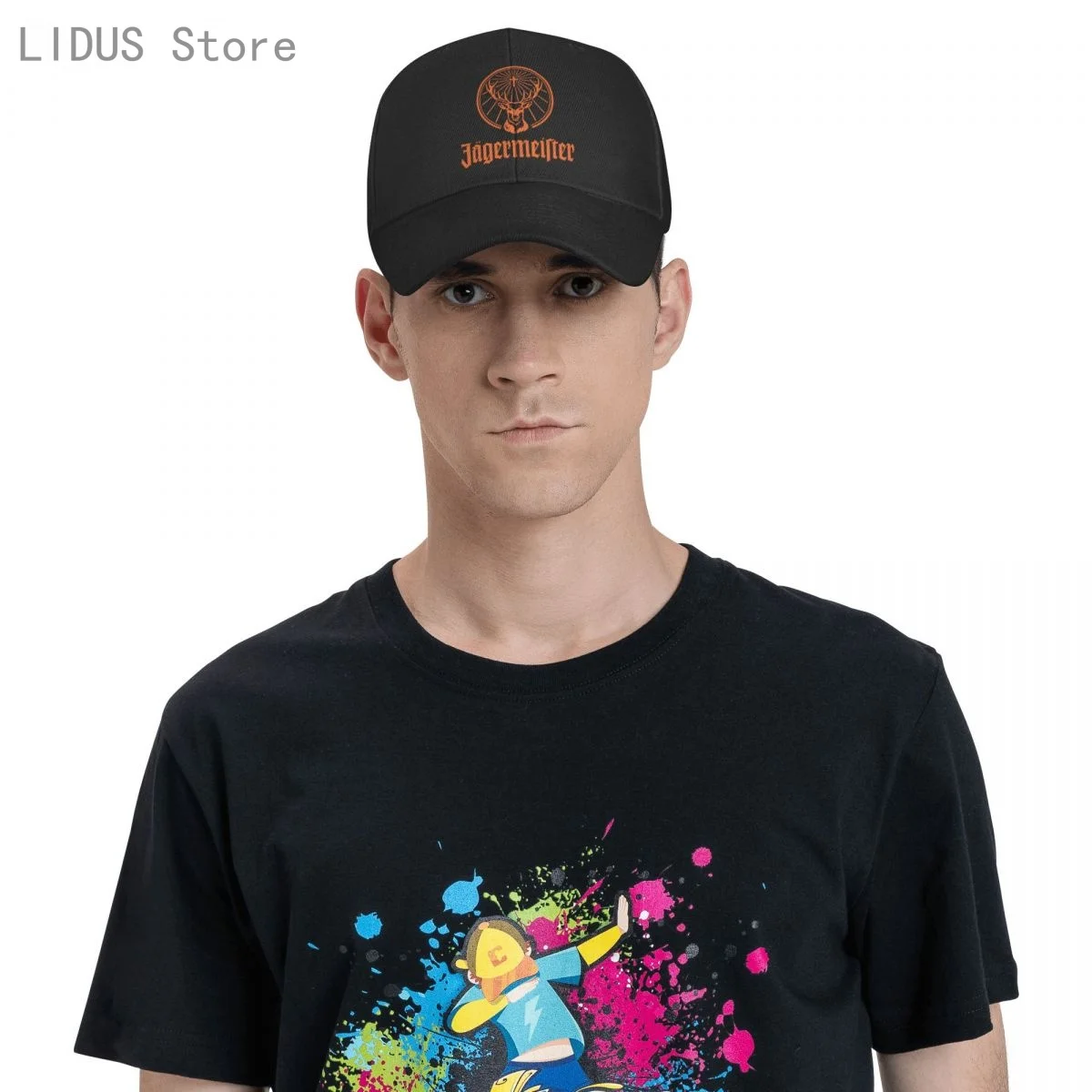 

Fashion hats Fashion Hat Jagermeister Printing baseball cap Men and women Summer Caps New Youth sun hat