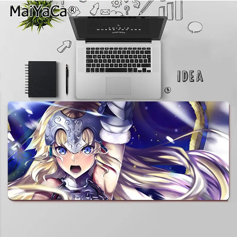 

MaiYaCa Top Quality Black Saber Joan of Arc Beauty Girls Laptop Computer Mousepad Free Shipping Large Mouse Pad Keyboards Mat
