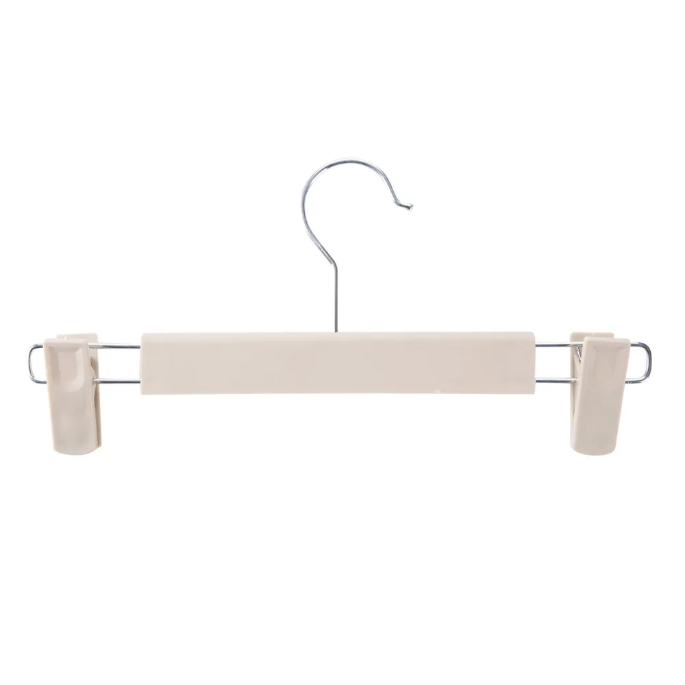 

Plastic Trouser Hanger Candy Color Kids Trousers Rack with 2 Clips Clothes Hangers for Adults Drying Racks
