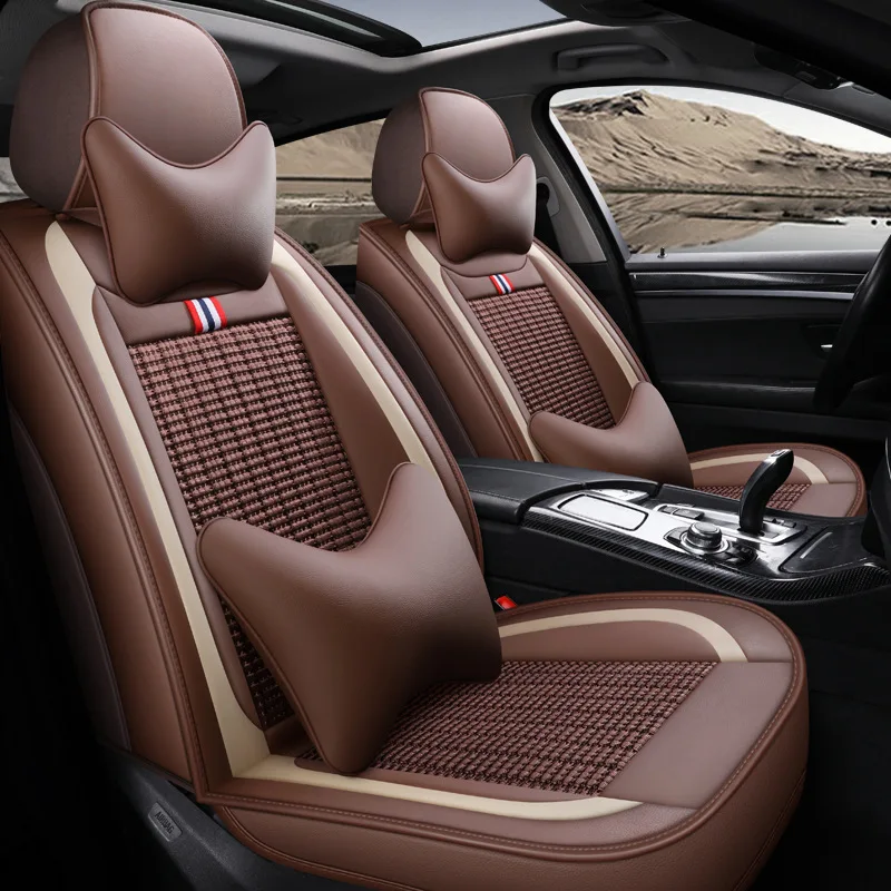 2019 car seat four seasons universal seamless all-inclusive leather and viscose fiber foreign trade orders factory wholesale | Автомобили