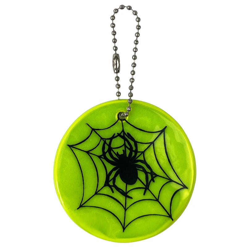 

Прохладный паук, большой светоотражающий брелок 6,5 см, подвеска для ювелирных изделий, аксессуары для подвески, брелоки для видимой безопасности дорожного движения