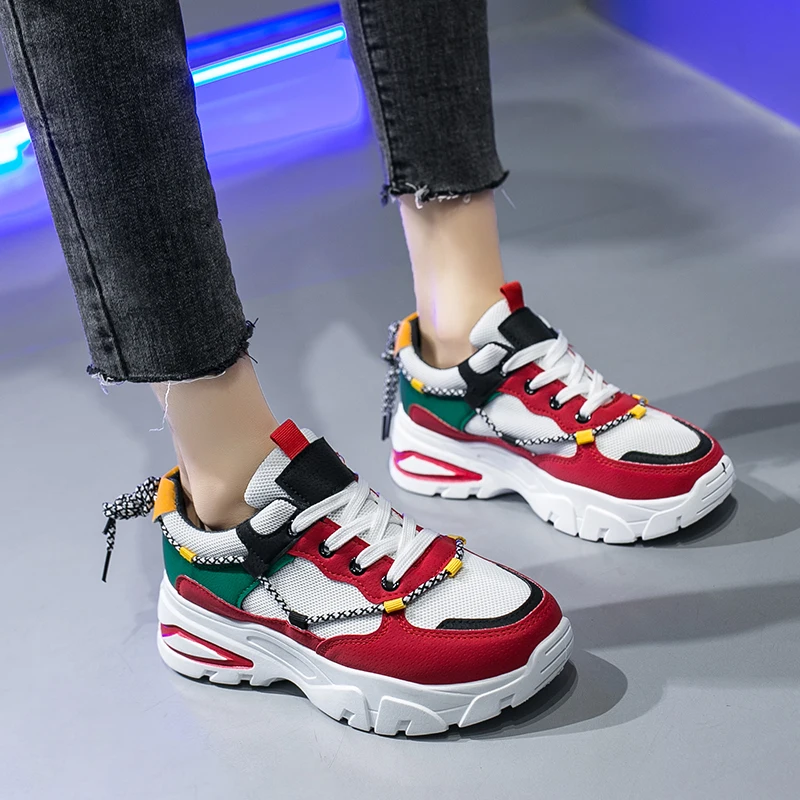 Женские кроссовки для бега женские на массивной платформе женская обувь