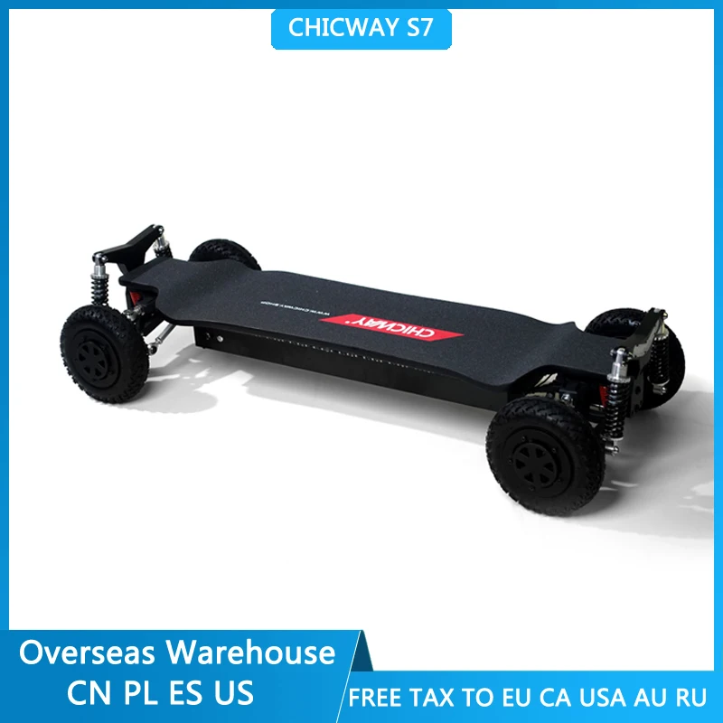 Новейший четырехколесный Электрический скейтборд CHICWAY S7 внедорожник доска для