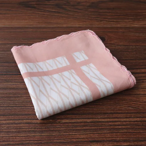 Handkerchiefs Women Cotton High Quality Soft Funny Printed Plaid Various Color Casual Ladies Pocket Square Elegant Chic Trendy - Цвет: 22